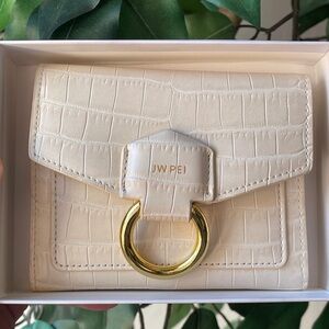 JW PEI Stella Wallet- Ivory Croc